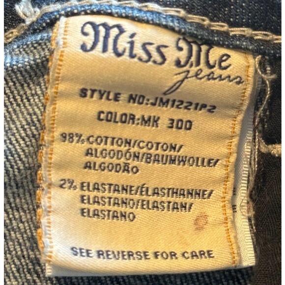 Miss Me Jeans Women 27 Blue Capris Western Rodeo Embroidered Denim Cowgirl - Picture 8 of 10